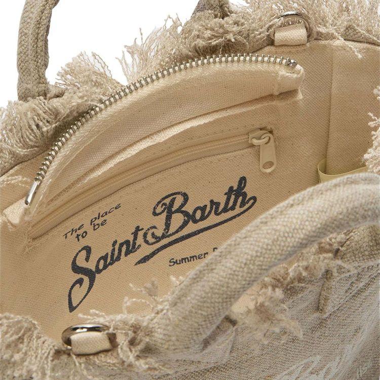 MC2 SAINT BARTH Vanity Mini bež lanena torba