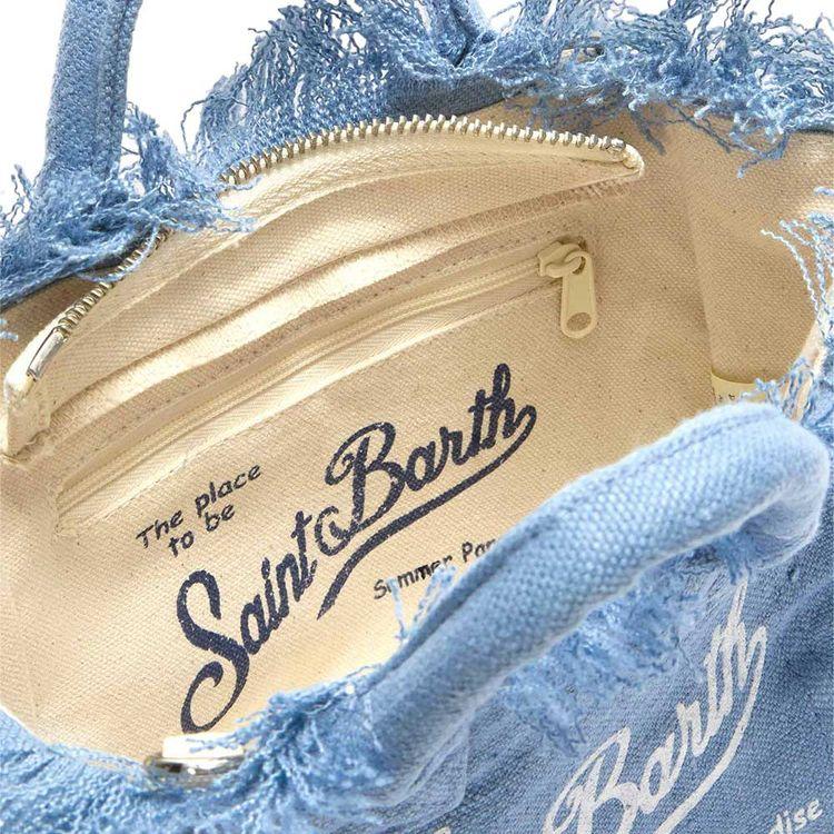 MC2 SAINT BARTH Vanity Mini denim lanena torba
