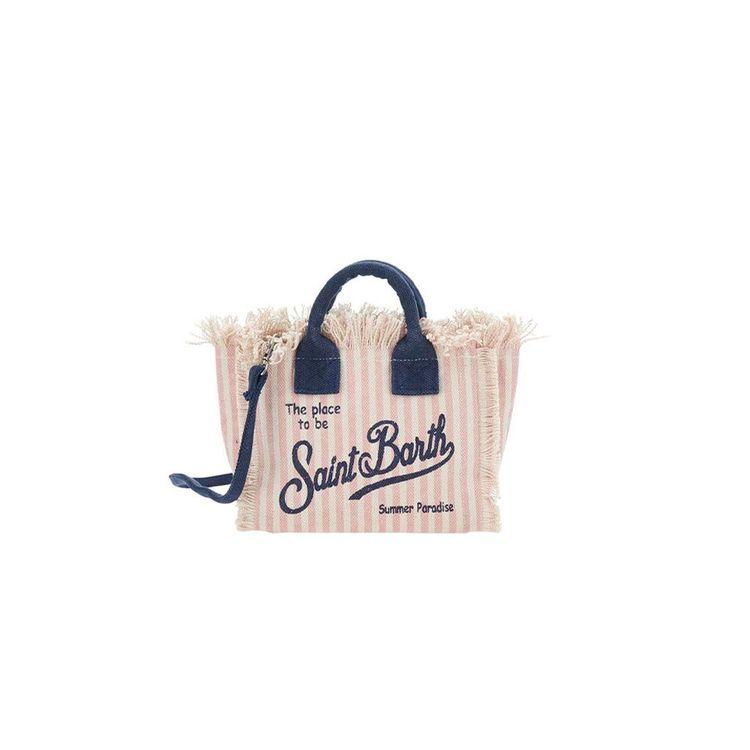 MC2 SAINT BARTH Vanity Mini roza prugasta torba