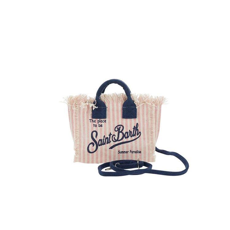 MC2 SAINT BARTH Vanity Mini roza prugasta torba