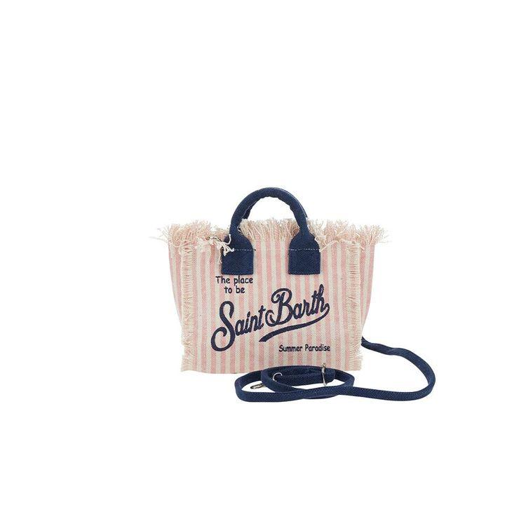 MC2 SAINT BARTH Vanity Mini roza prugasta torba