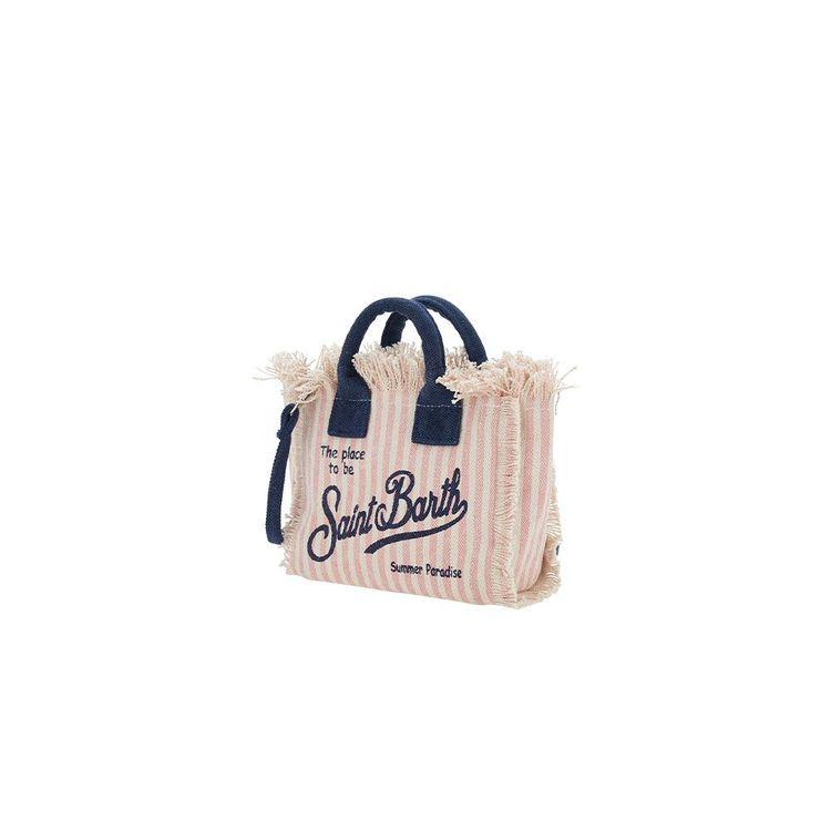 MC2 SAINT BARTH Vanity Mini roza prugasta torba