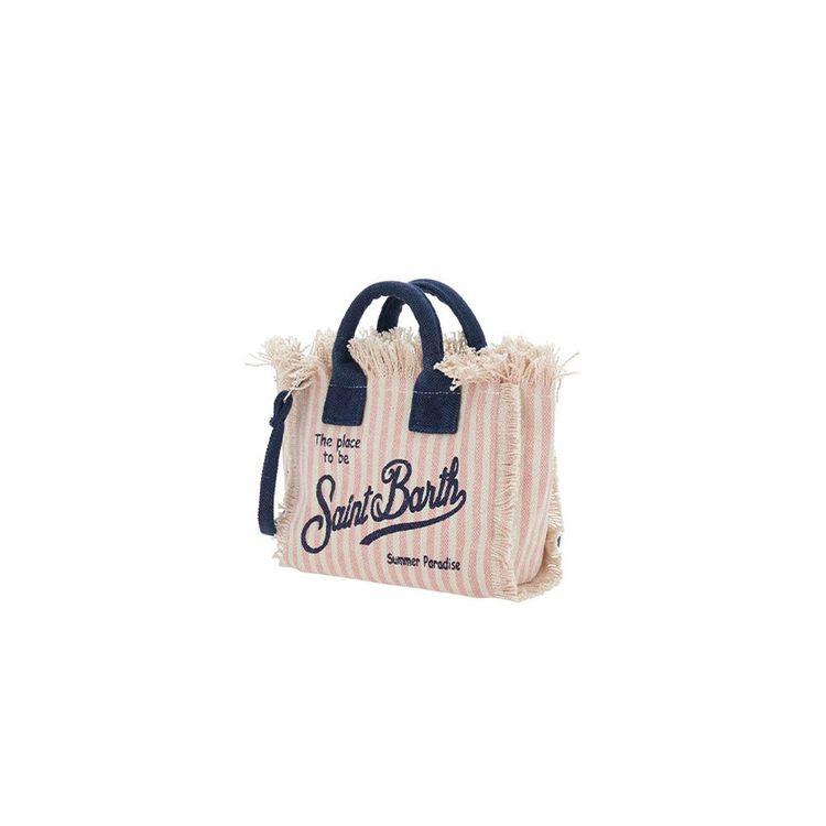 MC2 SAINT BARTH Vanity Mini roza prugasta torba