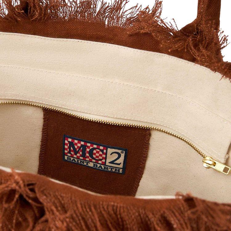 MC2 SAINT BARTH Vanity braon ženska lanena torba