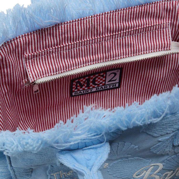 MC2 SAINT BARTH Colette svijetloplava torba od frotira