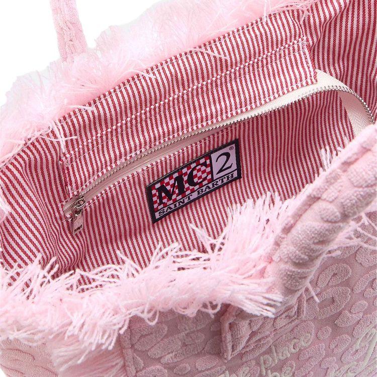 MC2 SAINT BARTH Colette roze torba od frotira