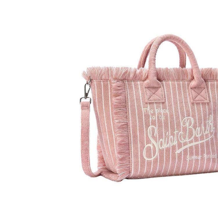 MC2 SAINT BARTH Vanity roza prugasta torba