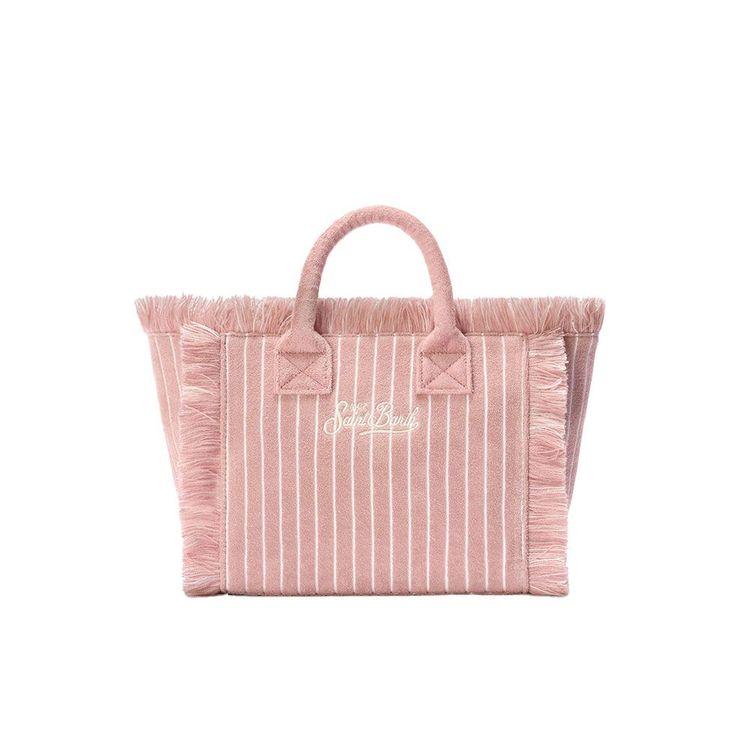 MC2 SAINT BARTH Vanity roza prugasta torba