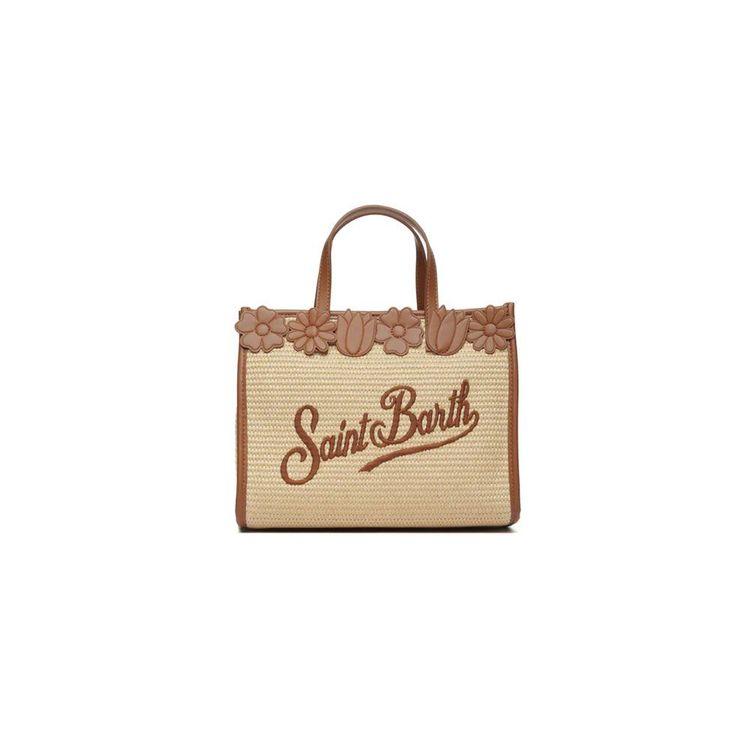 MC2 SAINT BARTH Vivivan bež midi torba sa braon detaljima
