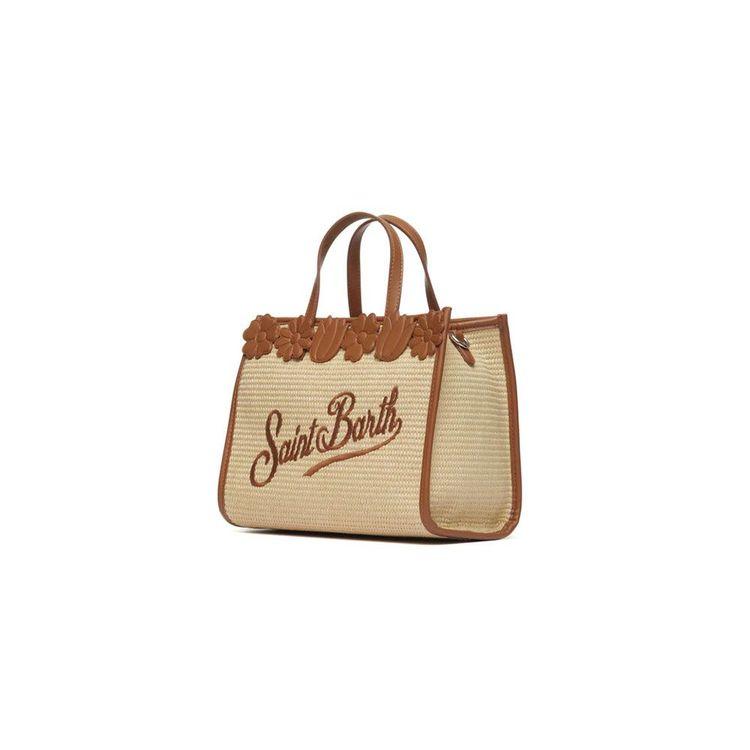 MC2 SAINT BARTH Vivivan bež midi torba sa braon detaljima
