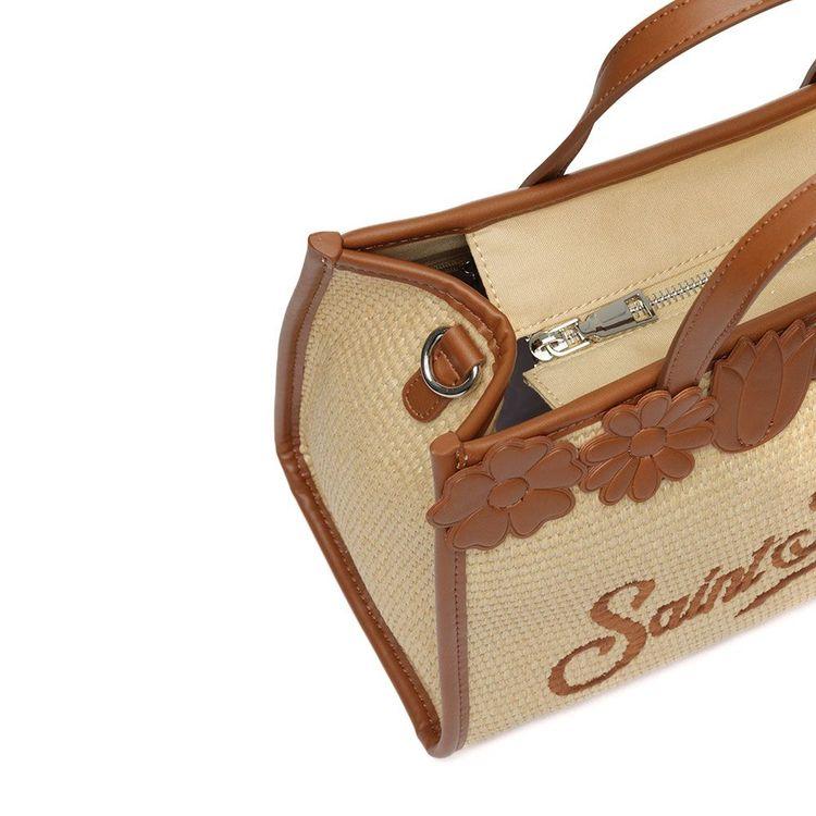 MC2 SAINT BARTH Vivivan bež midi torba sa braon detaljima