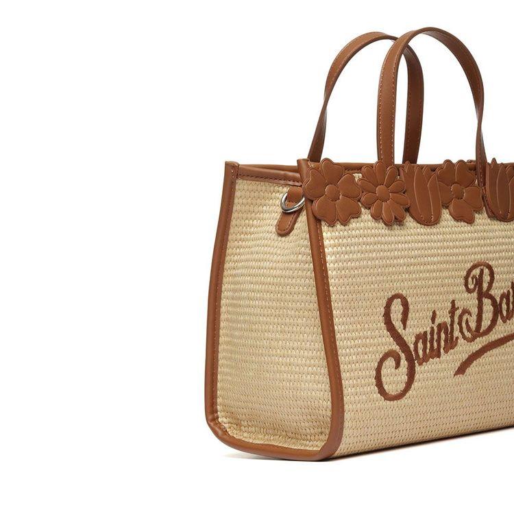 MC2 SAINT BARTH Vivivan bež midi torba sa braon detaljima