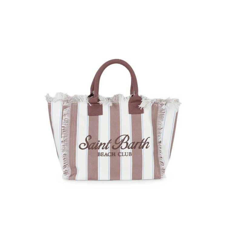MC2 SAINT BARTH Vanity bež-braon prugasta ženska torba