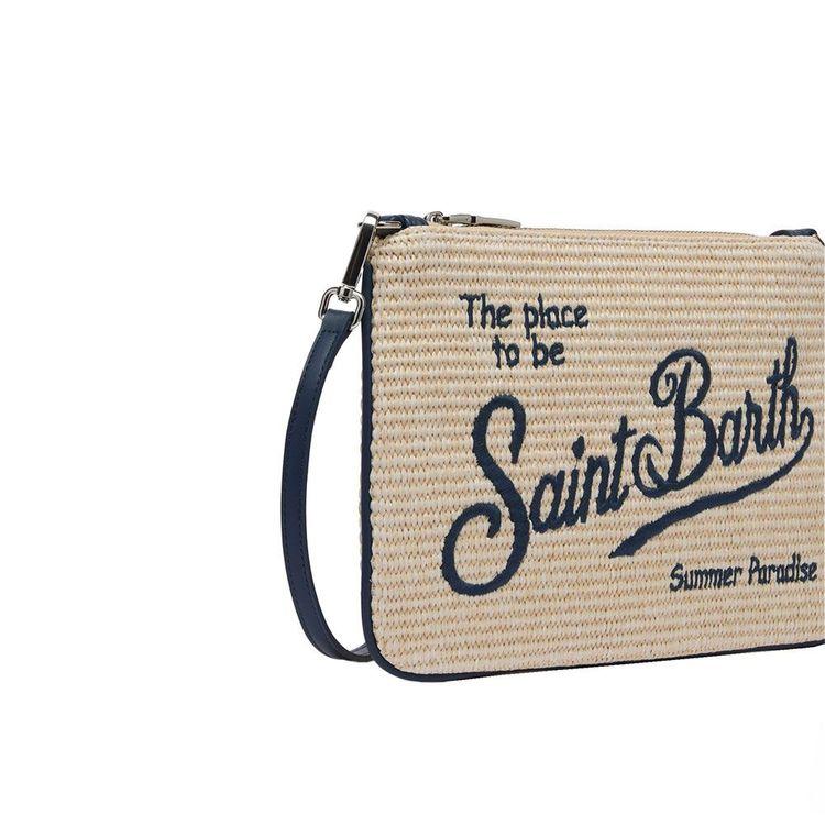 MC2 SAINT BARTH Parisienne bež tašna sa teget detaljima