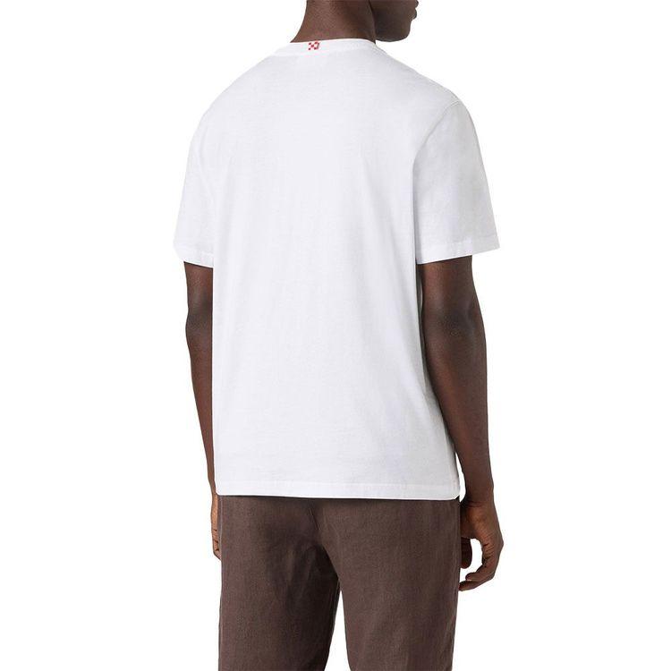 MC2 SAINT BARTH bijela muška majica sa "Call Me James" vezom