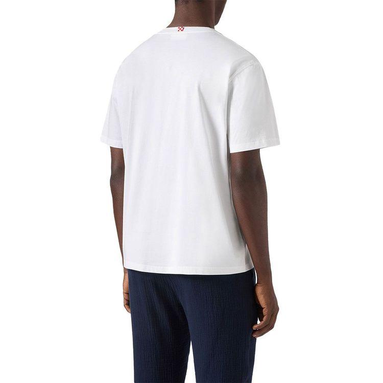 MC2 SAINT BARTH bijela muška majica sa "Tu Vuò Fà L'americano" vezom