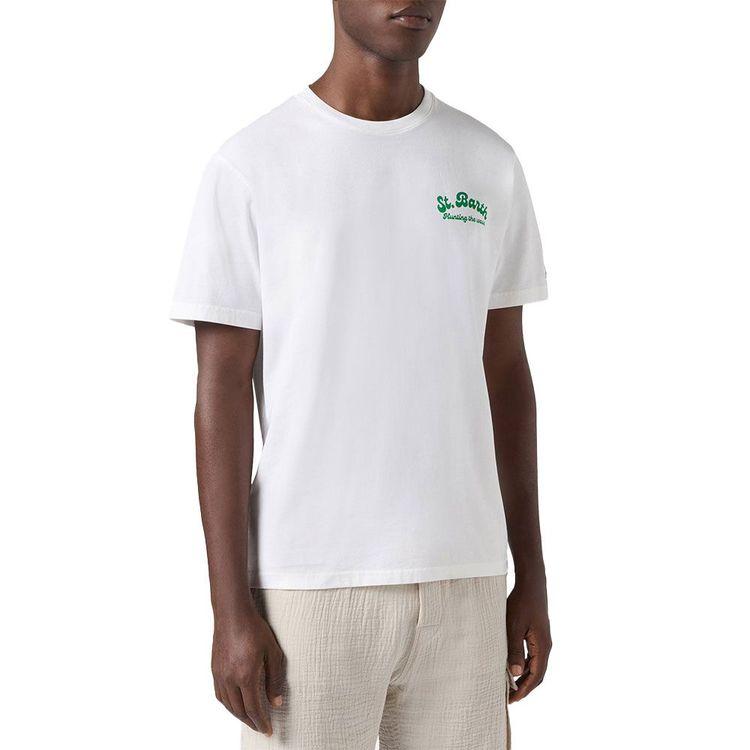 MC2 SAINT BARTH Portland bijela muška majica sa "Hunting the wave" printom