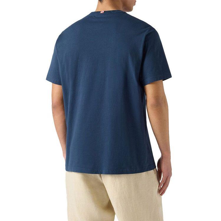 MC2 SAINT BARTH teget muška majica sa "Creo Soluzioni Non Problemi" vezom