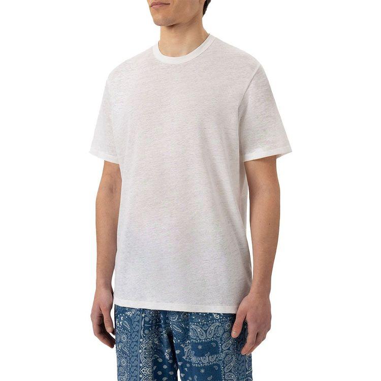 MC2 SAINT BARTH bijela muška lanena majica