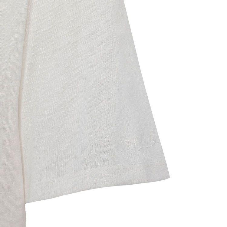 MC2 SAINT BARTH bijela muška lanena majica