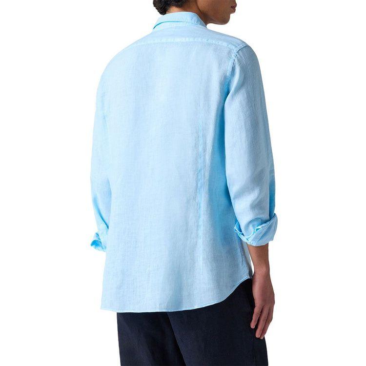MC2 SAINT BARTH Pamplona svijetloplava lanena muška košulja