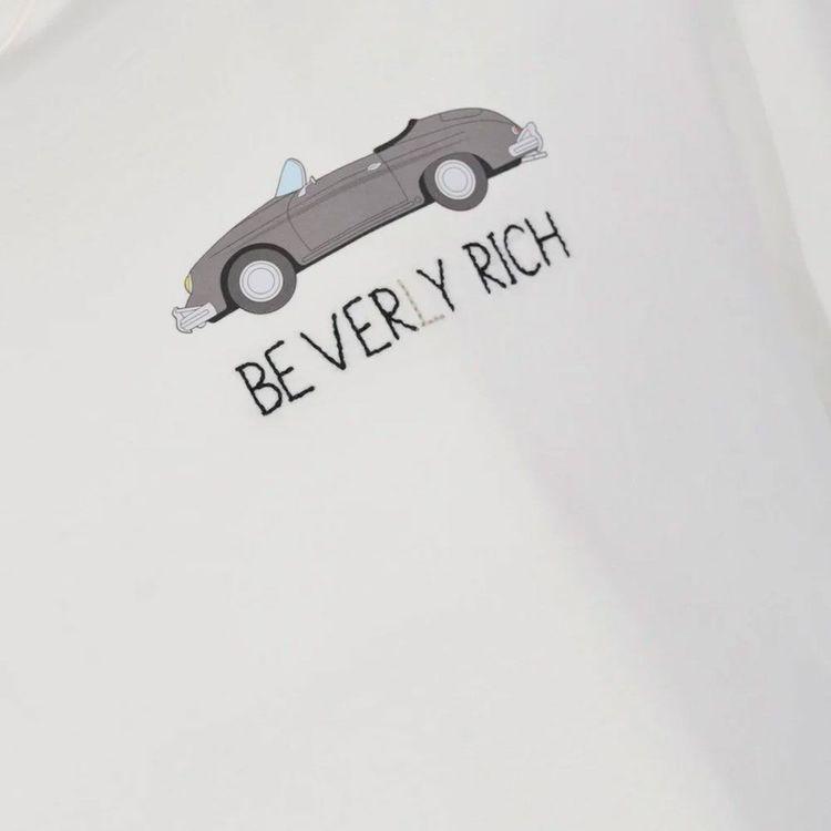 MC2 SAINT BARTH bijela muška majica "Be Very Rich"
