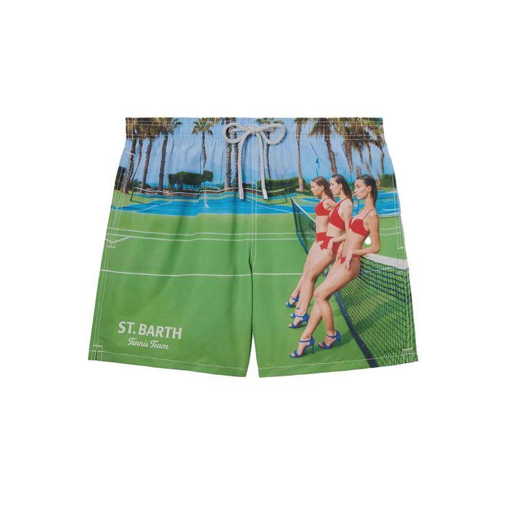 MC2 SAINT BARTH muški šorts sa ”St. Barth Tennis Print”