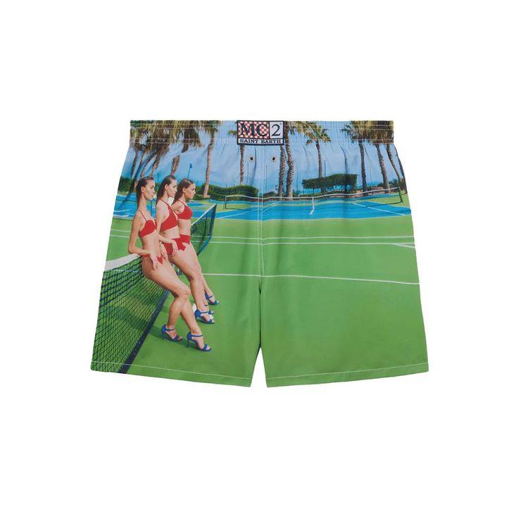 MC2 SAINT BARTH muški šorts sa ”St. Barth Tennis Print”