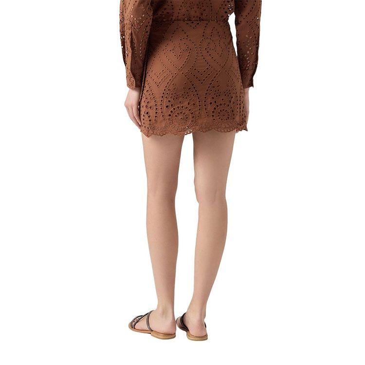 MC2 SAINT BARTH Sangallo braon ženska suknja na preklop