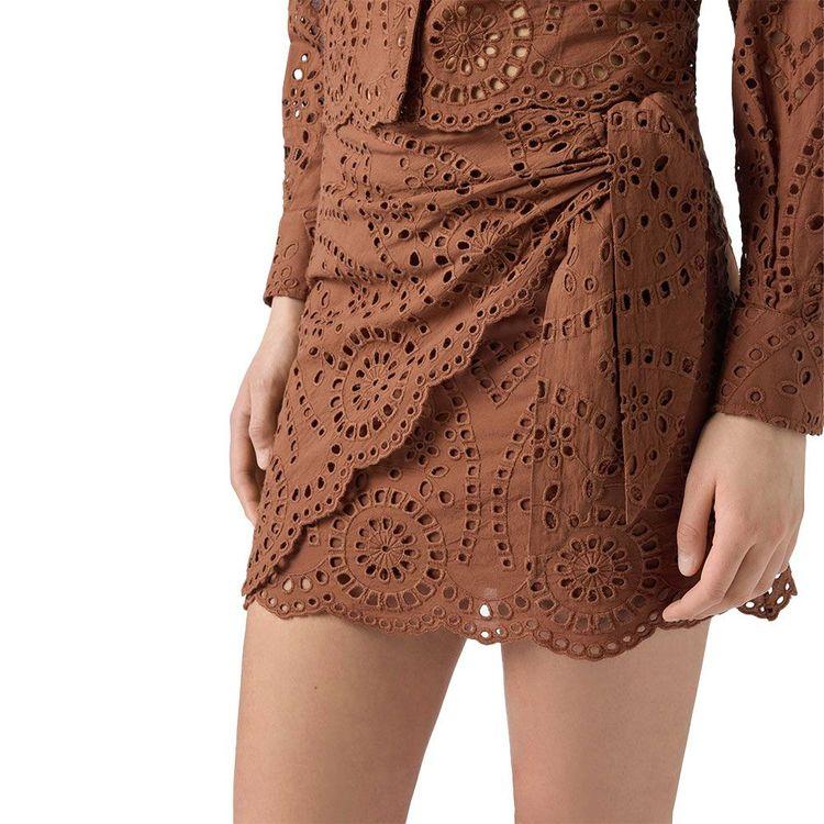 MC2 SAINT BARTH Sangallo braon ženska suknja na preklop