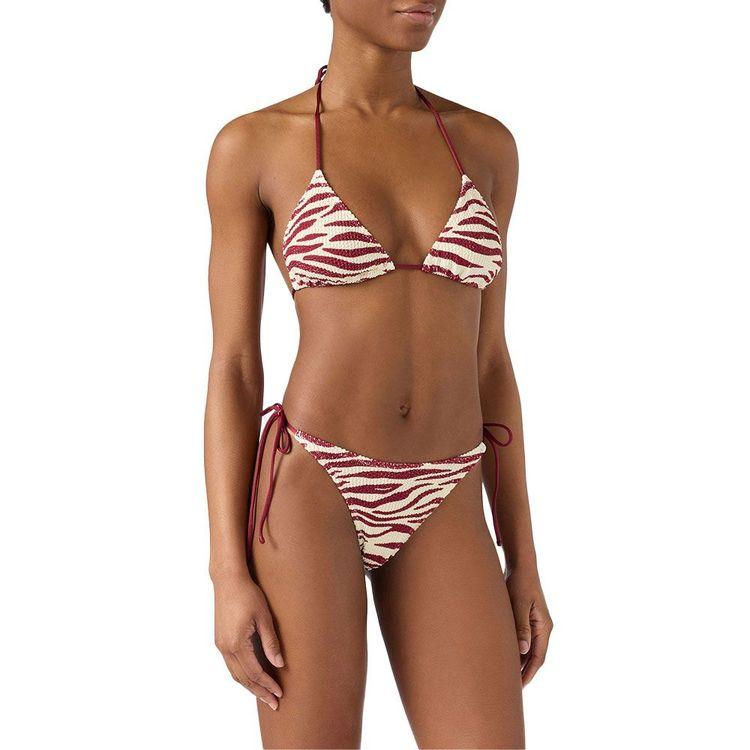 MC2 SAINT BARTH bikini od naboranog materijala sa zebra printom
