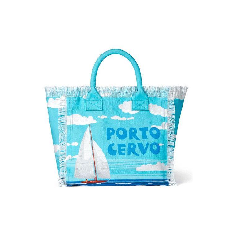 MC2 SAINT BARTH Vanity azurno plava torba sa Porto Cervo printom