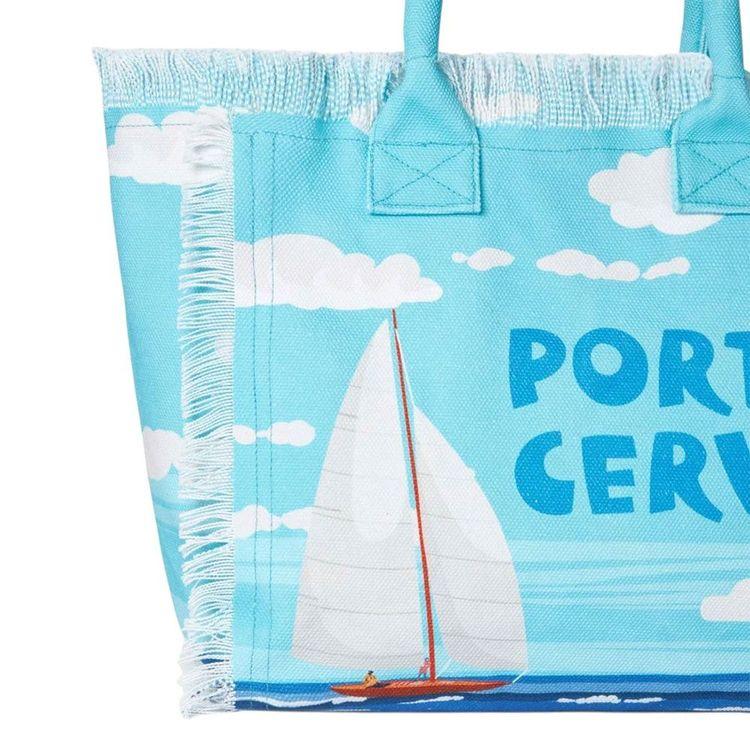 MC2 SAINT BARTH Vanity azurno plava torba sa Porto Cervo printom