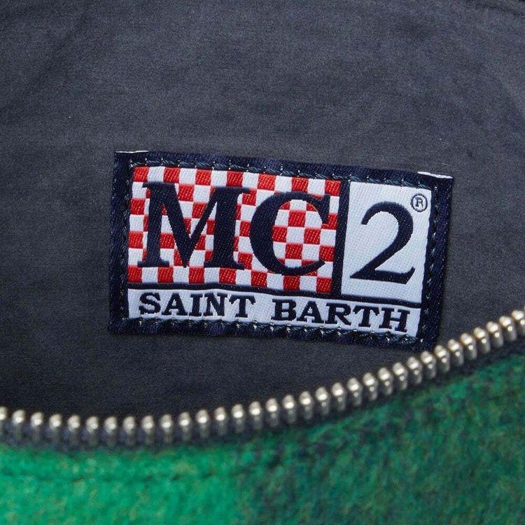 MC2 SAINT BARTH Parisienne zeleno-teget karo ženska tašna