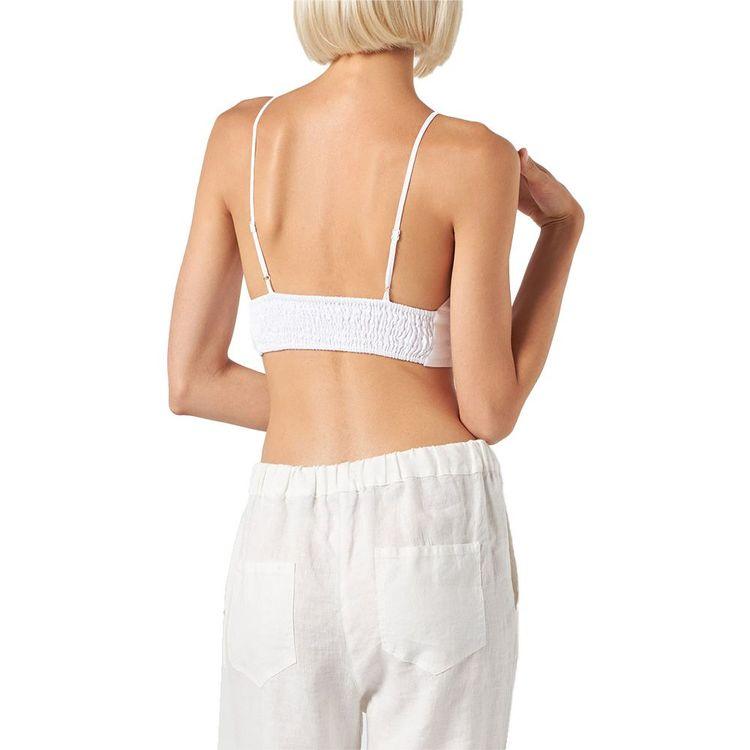 MC2 SAINT BARTH bijeli ženski laneni top