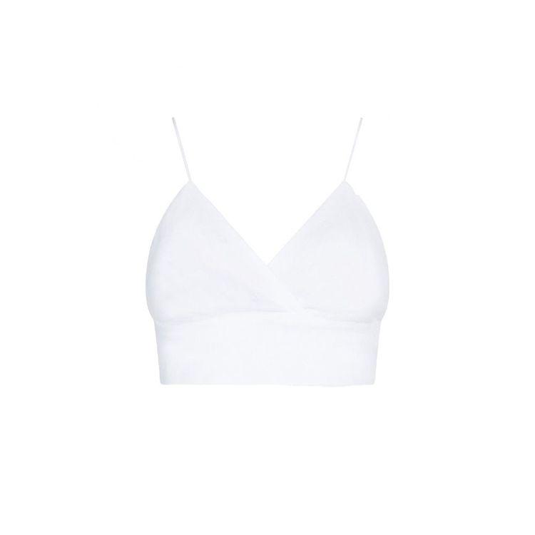 MC2 SAINT BARTH bijeli ženski laneni top