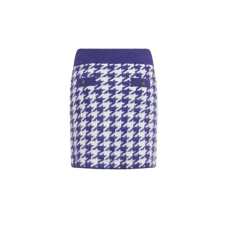 MC2 SAINT BARTH ljubičasta pepito pletena suknja