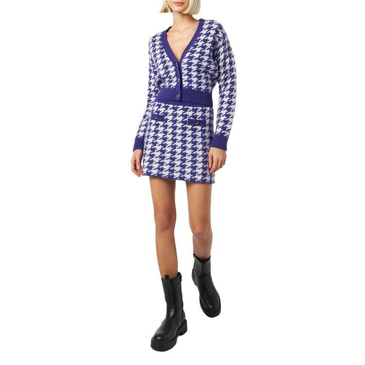 MC2 SAINT BARTH ljubičasta pepito pletena suknja