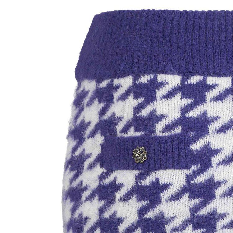 MC2 SAINT BARTH ljubičasta pepito pletena suknja