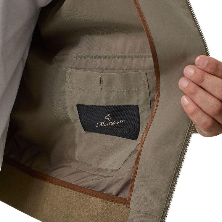 MONTECORE maslinasta muška jakna sa ranflom