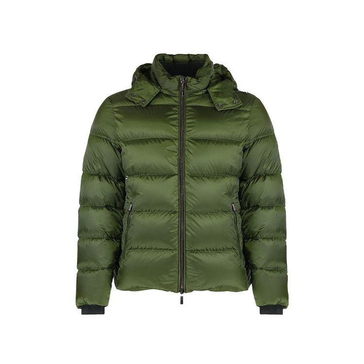 MOORER BRETT-HOODED zelena muška štepana jakna