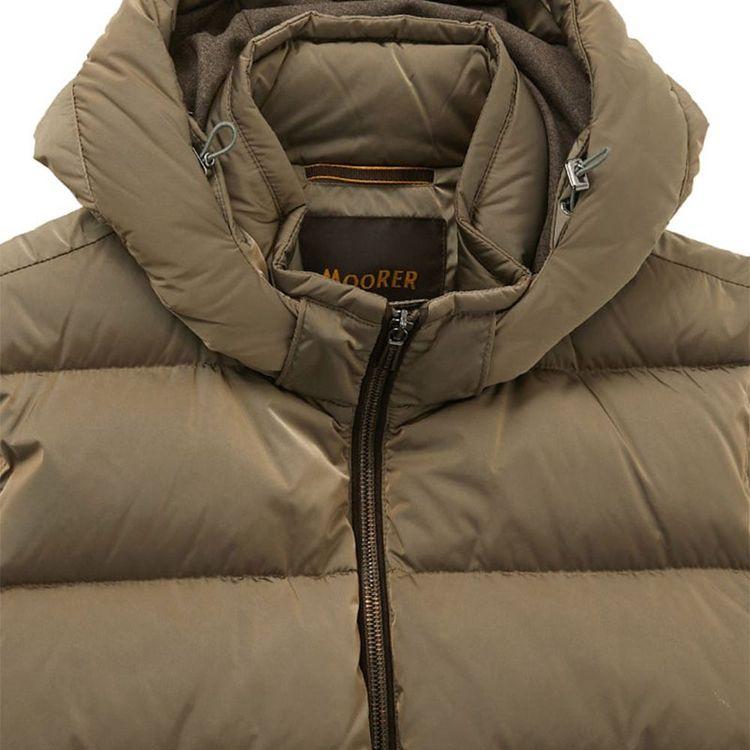 MOORER Atan svijetlo braon muški prsluk