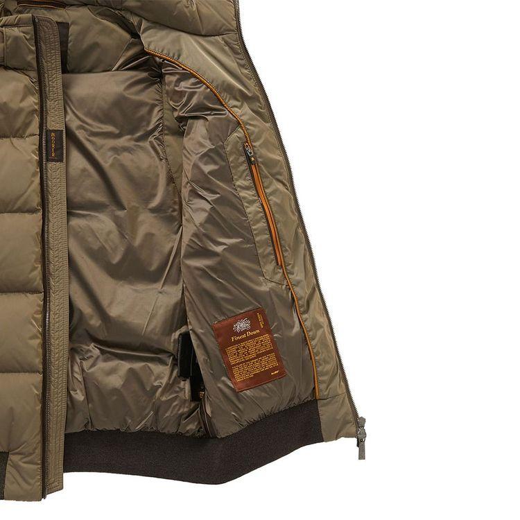 MOORER Atan svijetlo braon muški prsluk