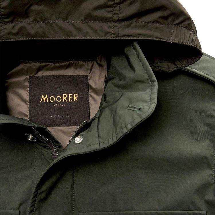 MOORER Denver-SRP maslinasta muška jakna sa kapom
