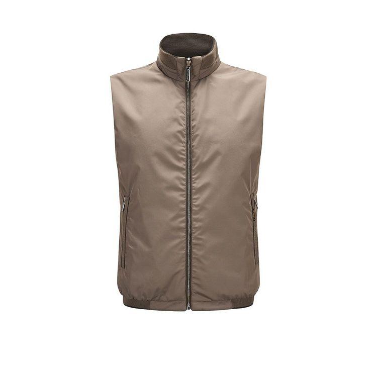 MOORER FIORESI-WK braon muški prsluk sa dva lica