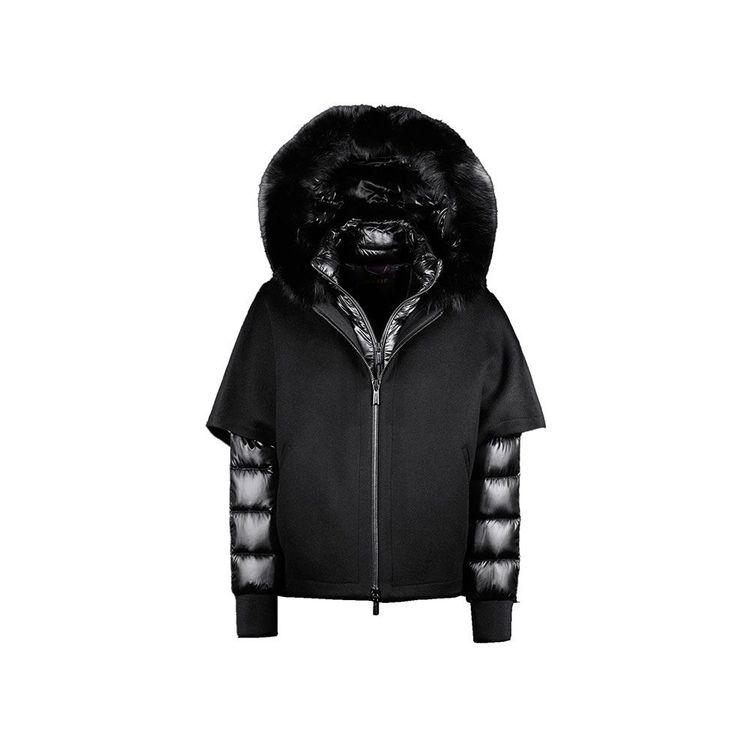 MOORER PEGASO-CWR crna ženska štepana jakna