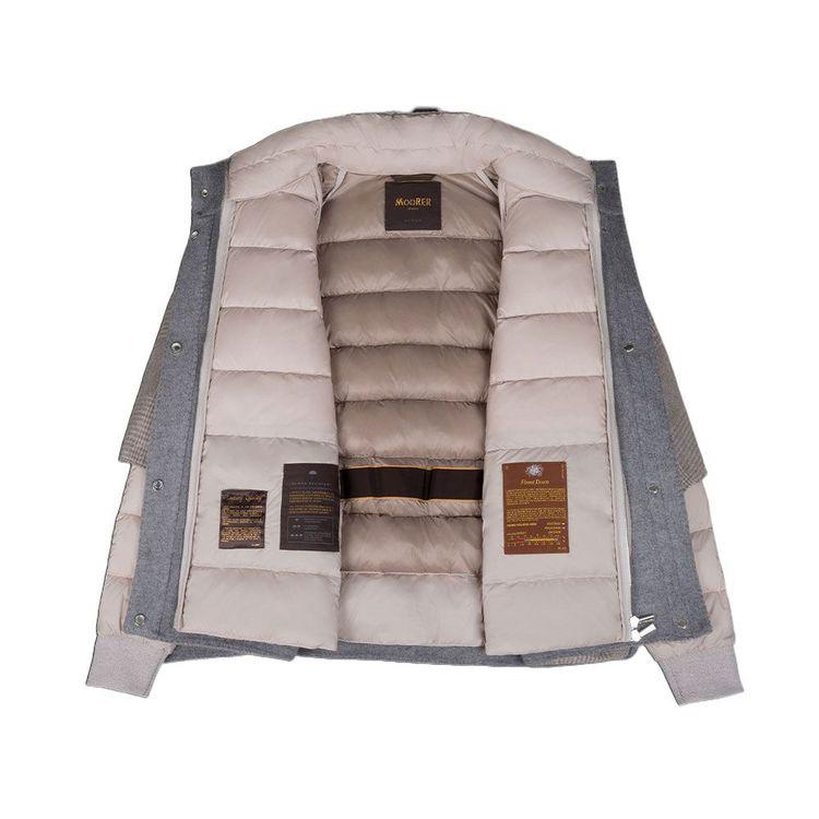 MOORER RESIA-DGA bež karo ženska štepana 2 u 1 jakna