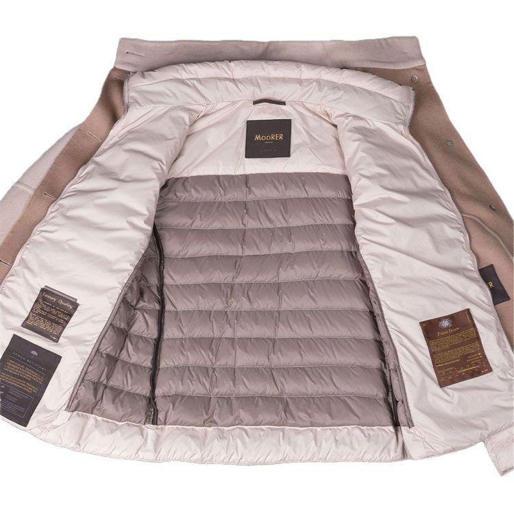 MOORER LENIE-CWB bež ženska jakna sa štepanim umetkom