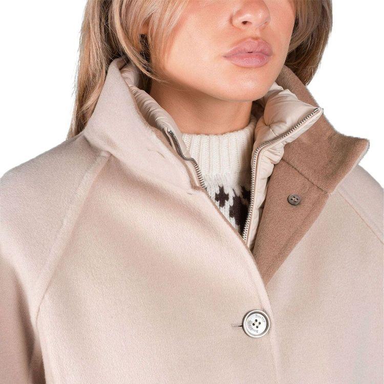 MOORER LENIE-CWB bež ženska jakna sa štepanim umetkom