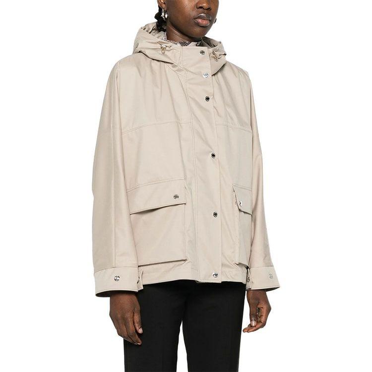 MOORER Maryana bež ženska jakna sa kapuljačom i džepovima